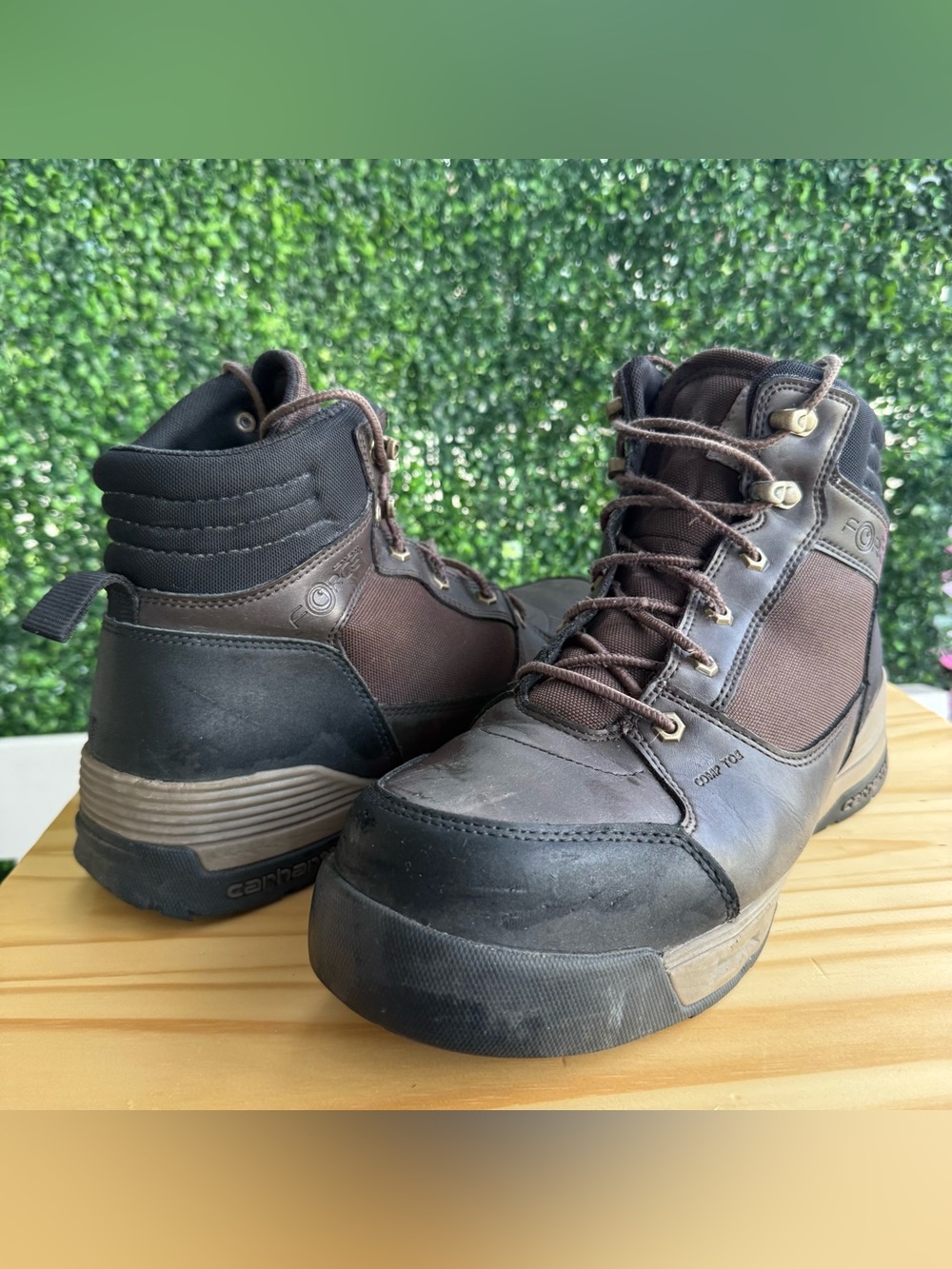 Carhartt Force HD Men’s 12 Wide Composite Toe Work Boots Brown FX6305-M
